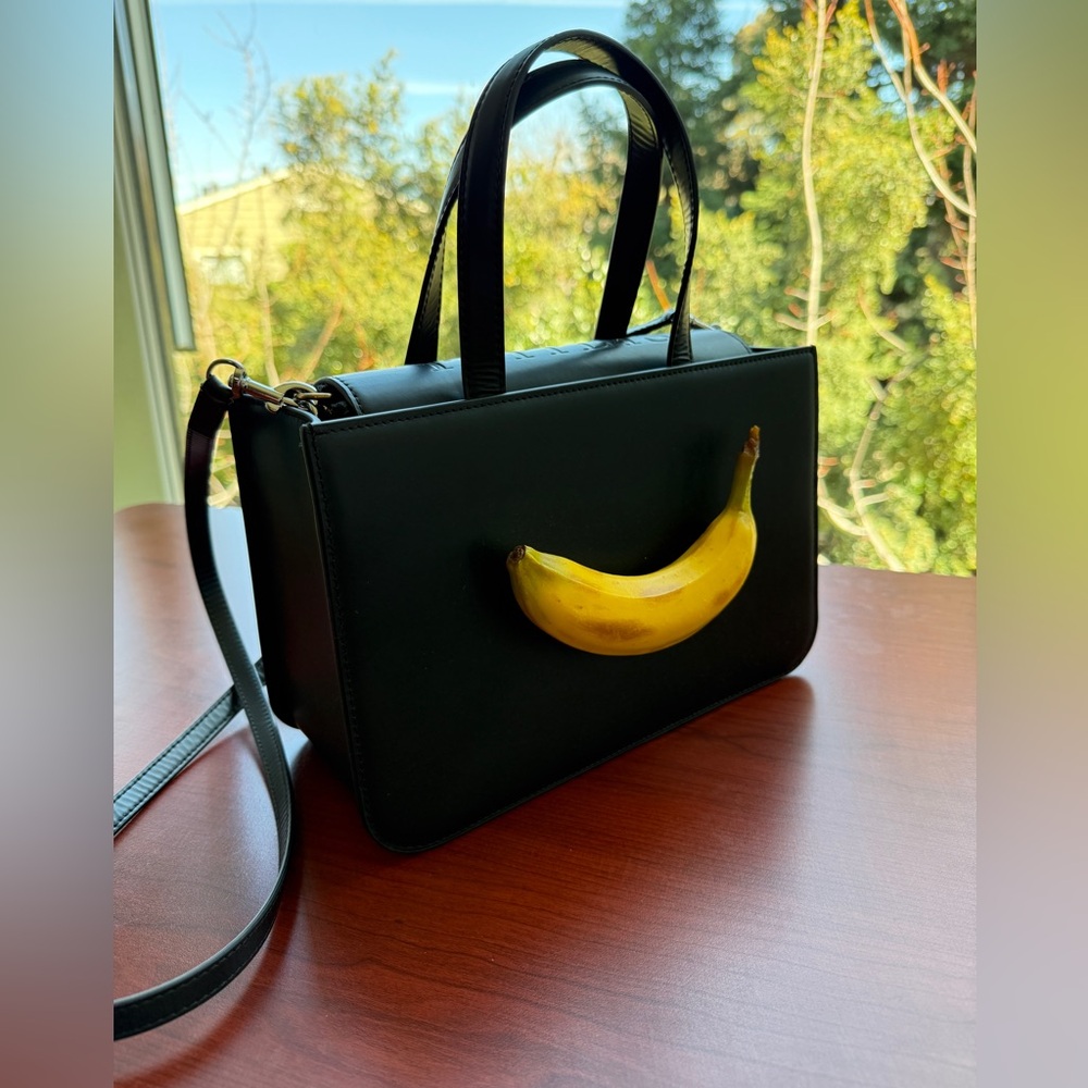 Puppets and Puppets Banana Leather Top Handle Bag